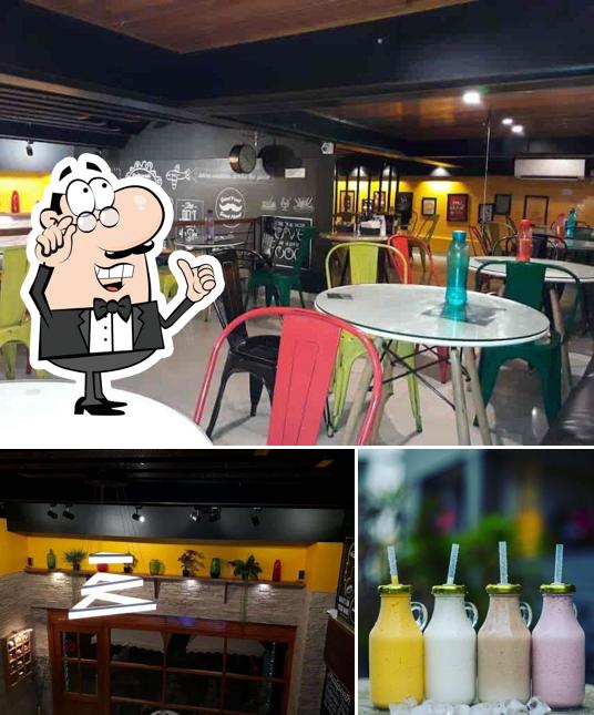 The restaurant's interior and beverage