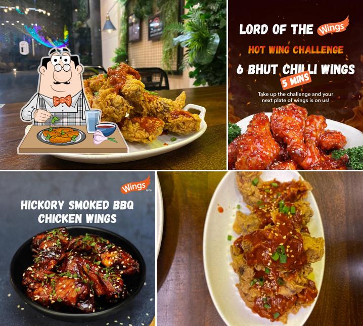 Chicken wings at Wings & Co