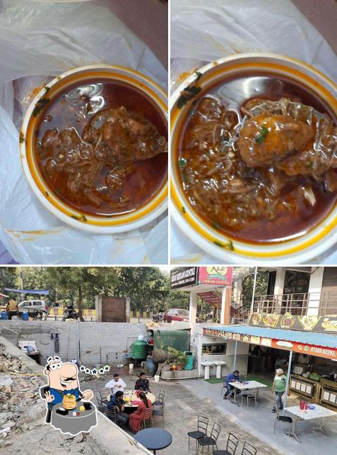The photo of food and exterior at Khan Biryani Centre