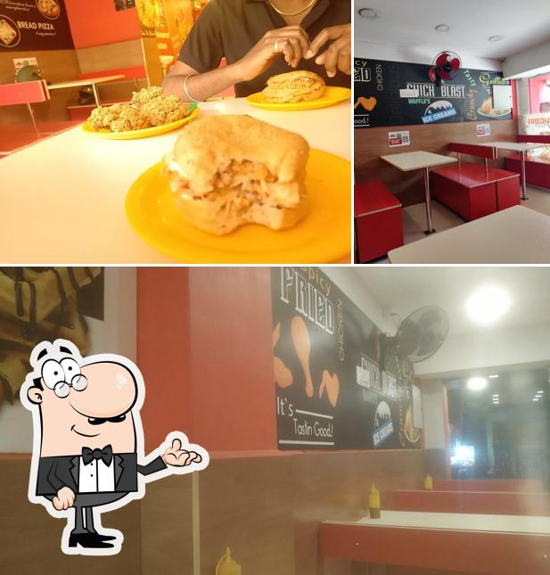 The interior of CHICK BLAST