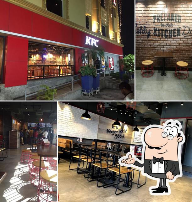 The interior of KFC