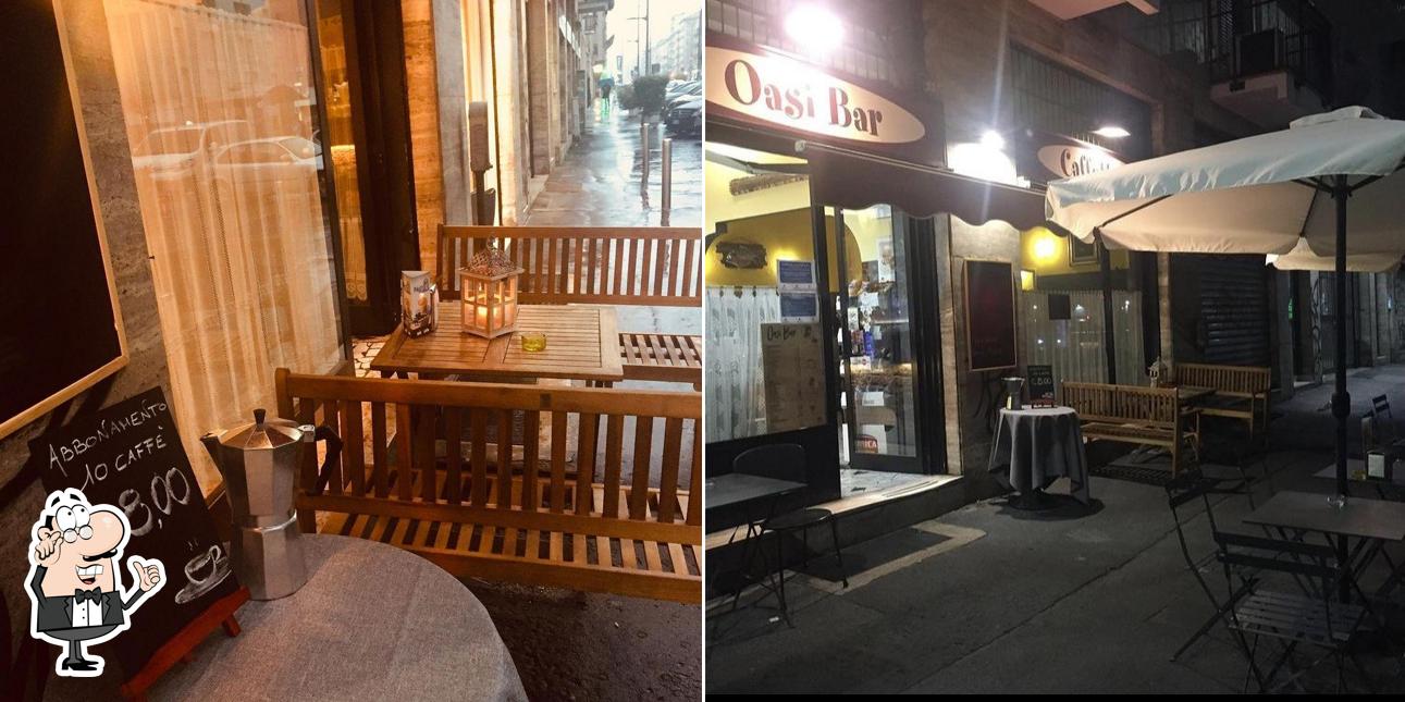 Gli interni di Oasi Bar