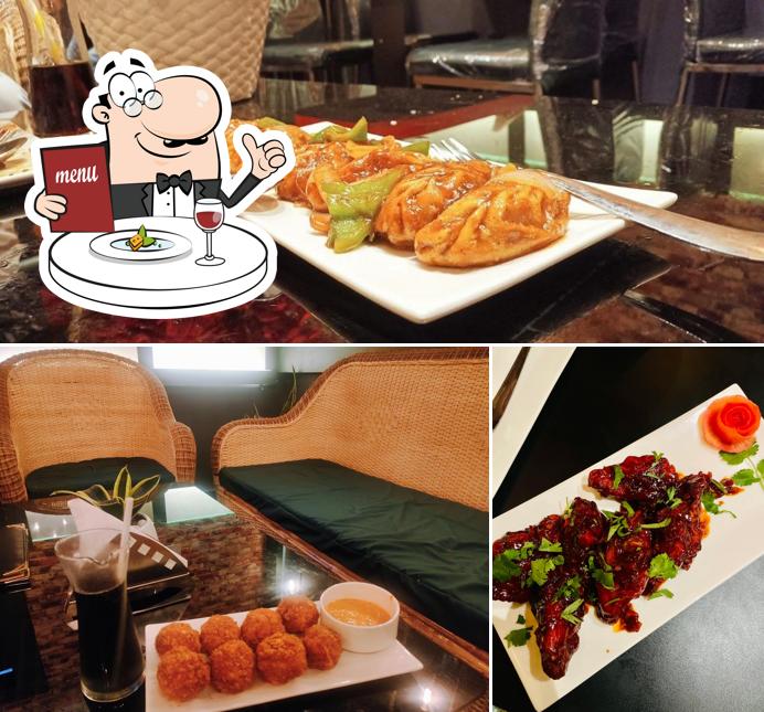 Food at Pebbles Restaurant