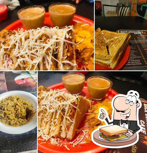 Grilled cheese sandwich at BACK BENCHER'S CAFE