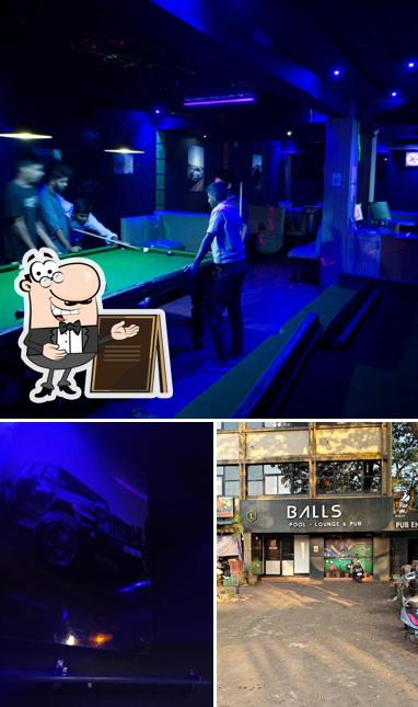 The exterior of Balls pool and lounge pub