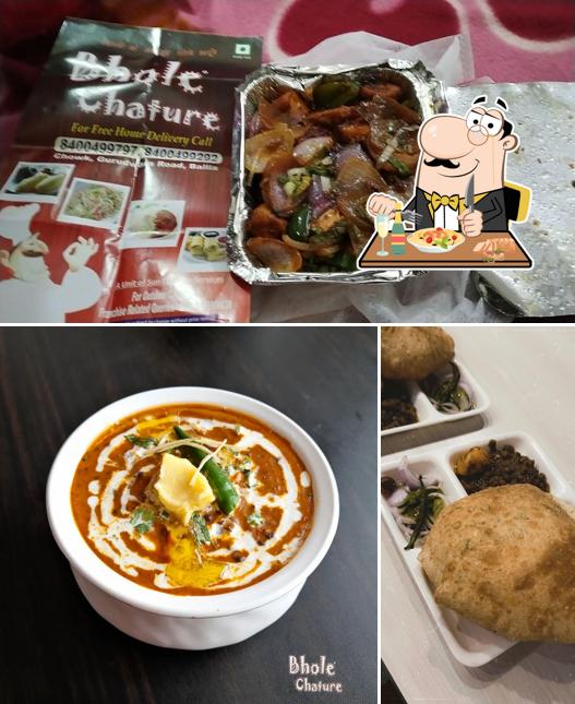 Food at Bhole Chature