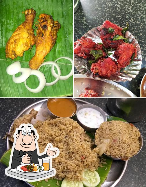 Food at Bhuvaneshwari Hotel