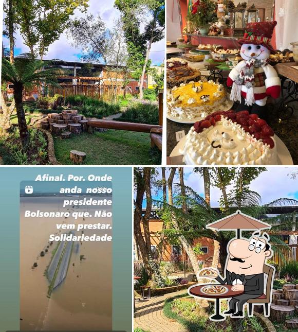 O exterior do Café Colonial Doce Paraíso