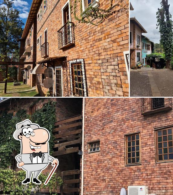 a área exterior é uma característica importante do Vila Rica Suites