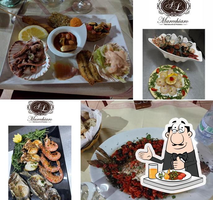 Cibo al mare chiaro