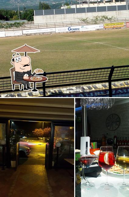 La esterno e vino del ristorante