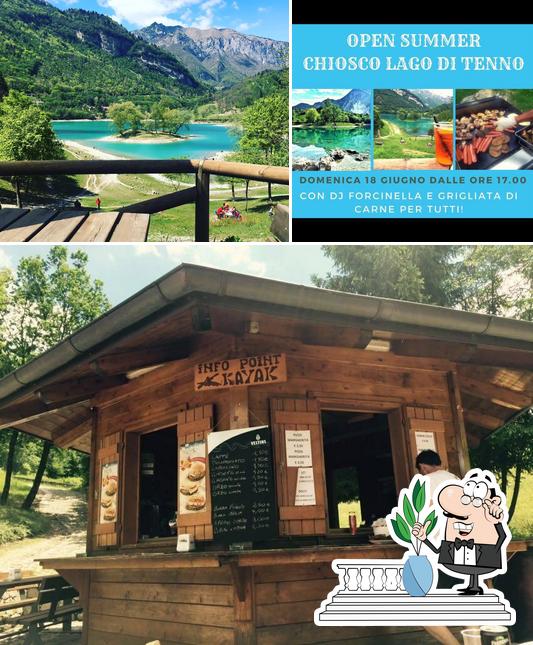 Goditi la vista dagli esterni di Chiosco lago di Tenno