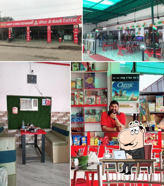 Check out how Pandit ji family restaurant Pure Veg looks inside