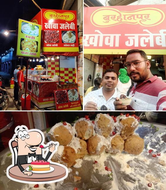 Burhanpur Khoa Jalebi & Juice serves a range of sweet dishes