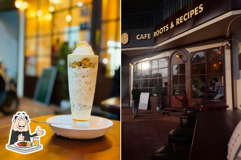 Food at Cafe Roots and recipes