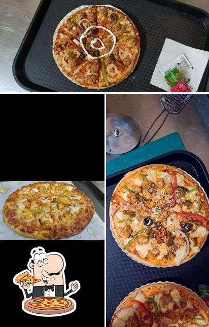 Order pizza at DJ Food Junction