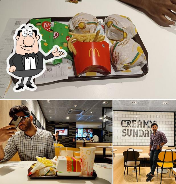 McDonald's is distinguished by interior and food