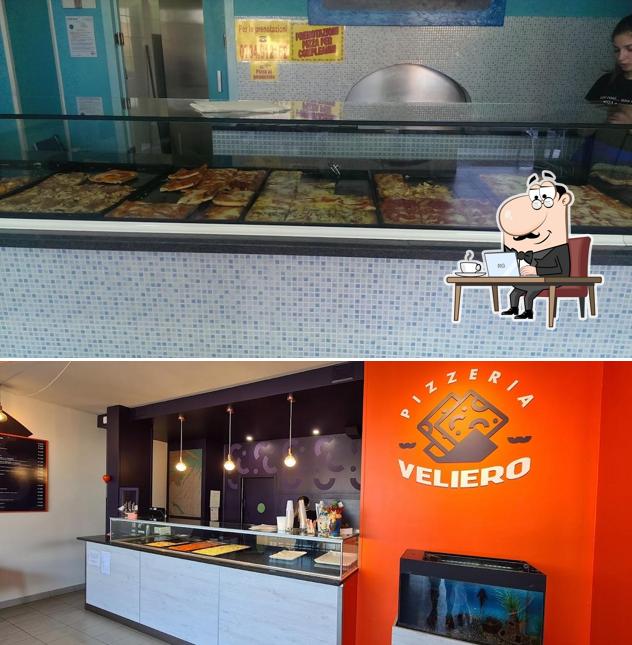 Gli interni di Pizzeria Veliero