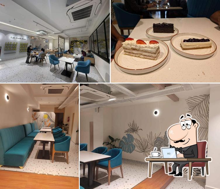 The interior of Yummy Bee Kondapur