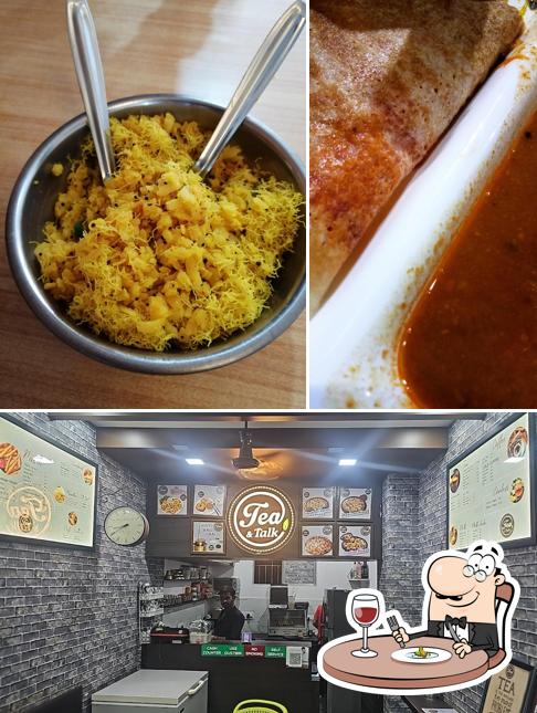 "Tea & Talk" is distinguished by food and interior