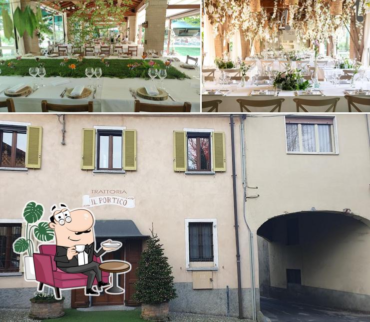 Gli interni di Trattoria Il Portico