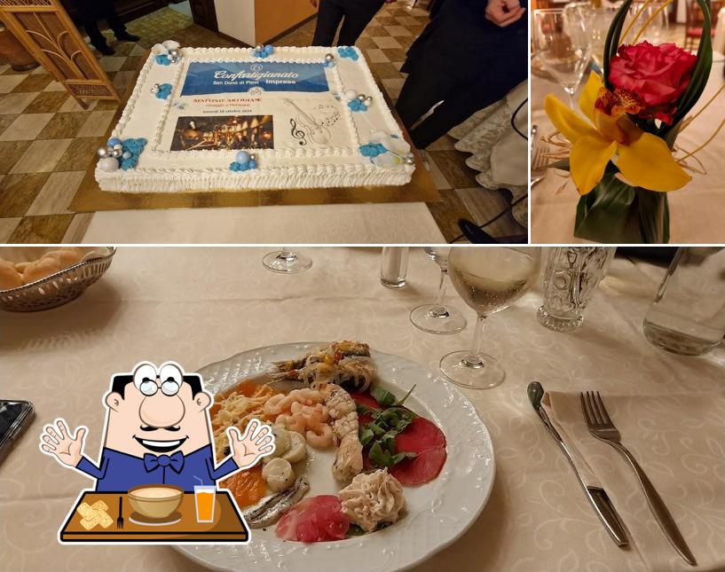 Questa è la immagine che raffigura la cibo e bevanda di Villa Dei Dogi