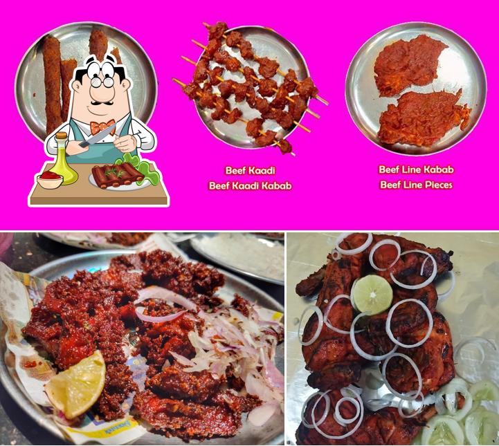 Pick meat meals from the menu