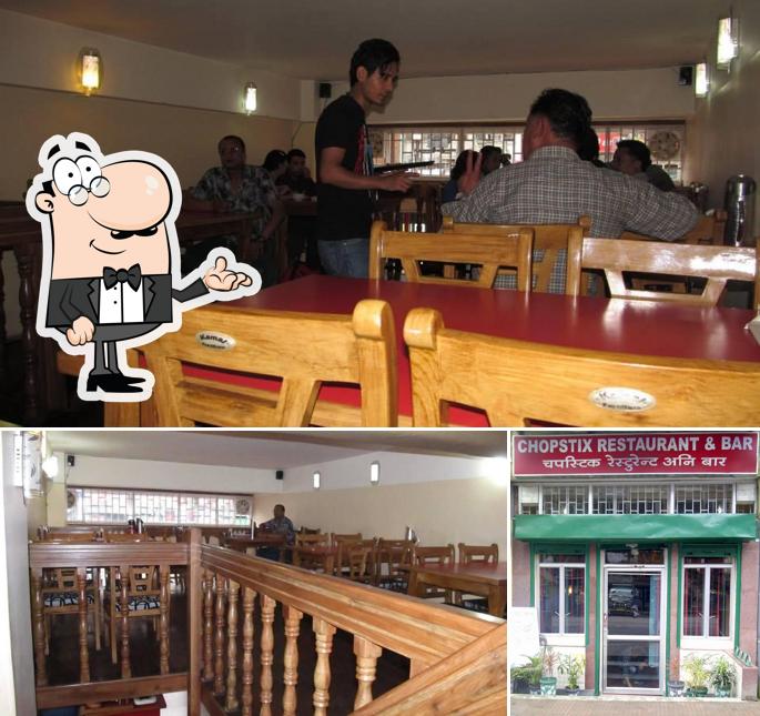 The interior of Chopstix Restaurant