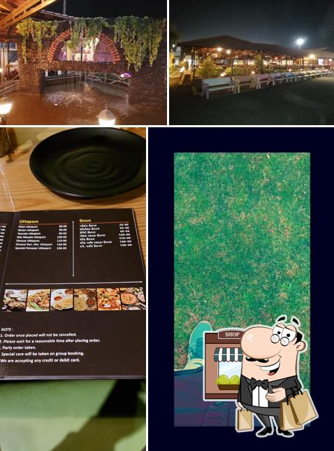 You can get some fresh air outside Harmony Garden Restaurant