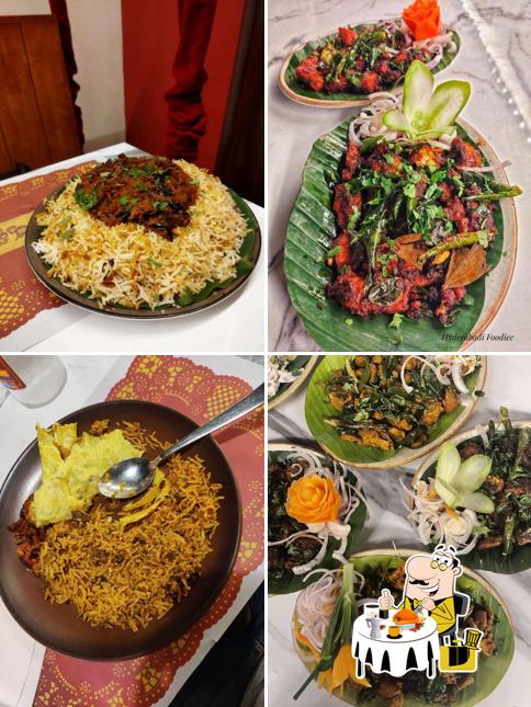 Fried rice, ceviche, paella and mussels at Krishnapatnam