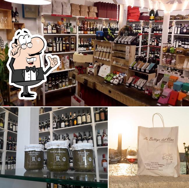 Questa è la immagine che presenta la interni e vino di La Bottega del Vino