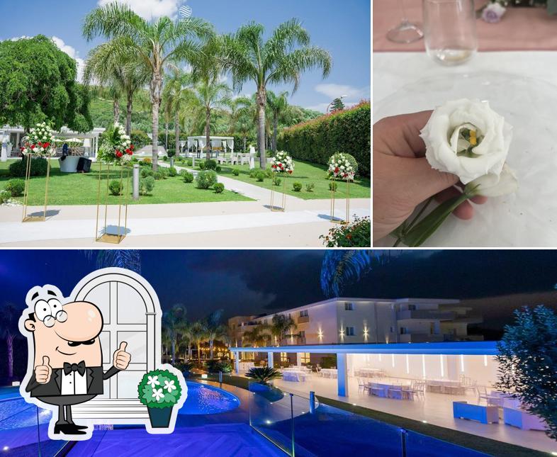 La esterno e bevanda del ristorante