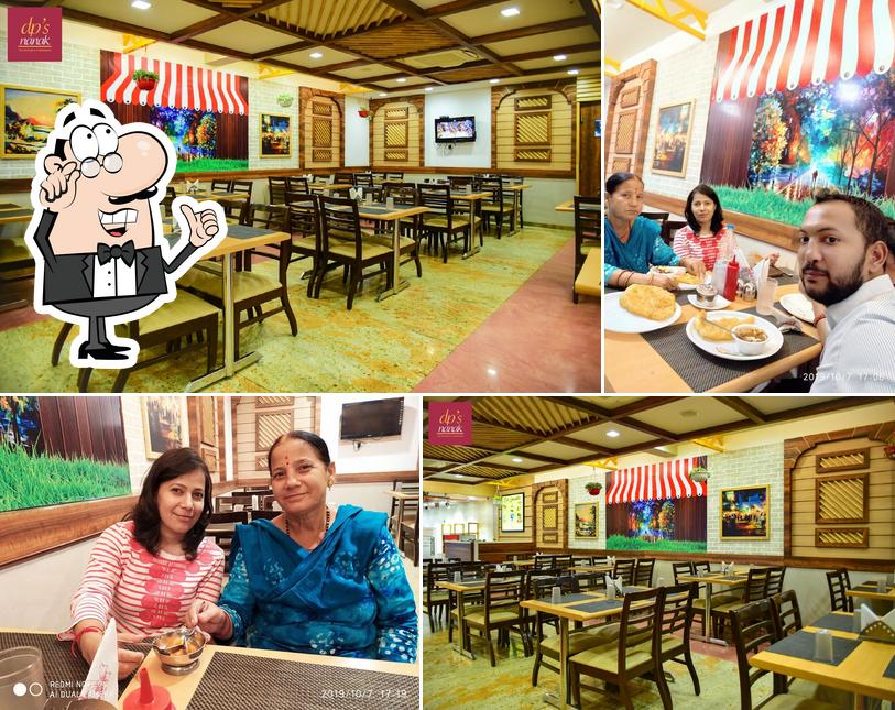 The interior of DP'S Nanak Sweets and Restaurant