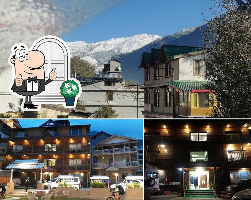 The exterior of Hotel Manali Queen, Manali