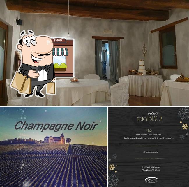 La esterno e interni del ristorante