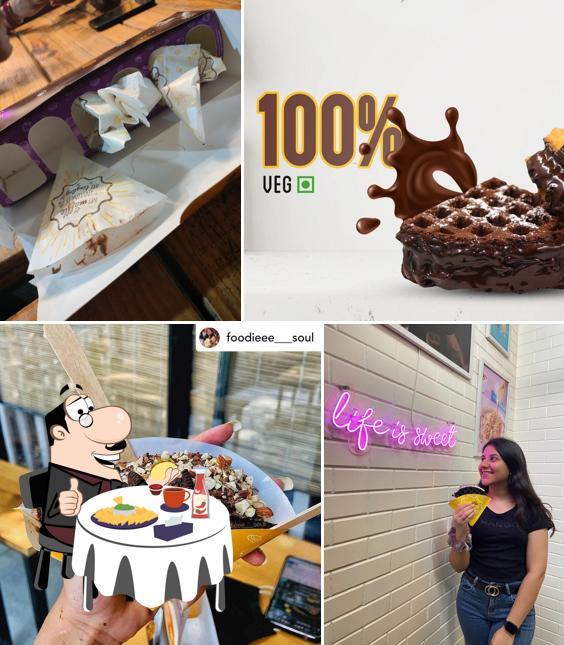 Cheese plate at The Belgian Waffle Co