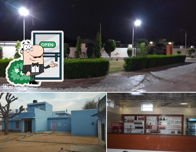 This is the image displaying exterior and bar counter at Hotel Sunshine Pilani