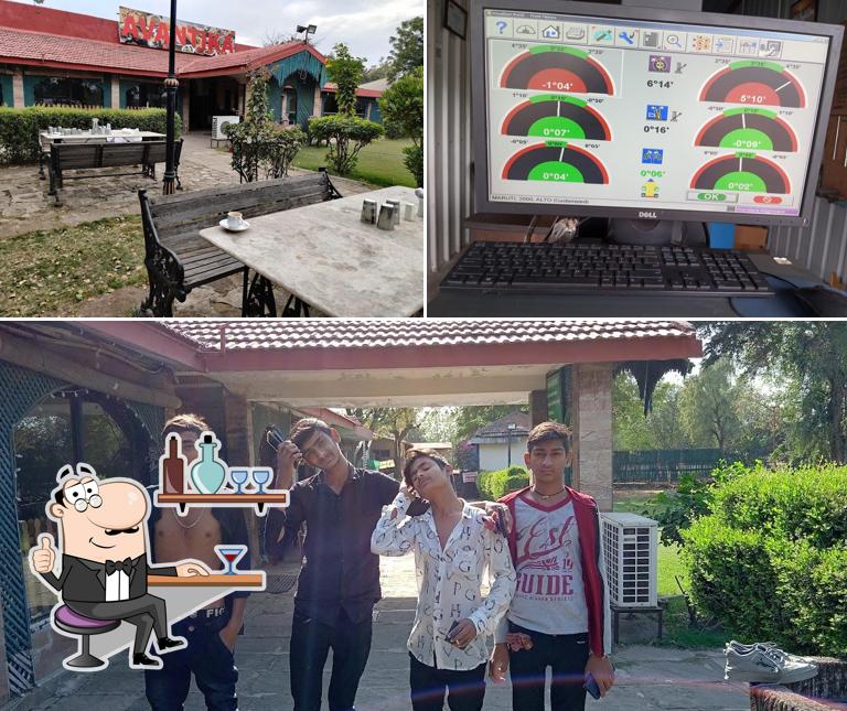 The image of interior and exterior at Avantika Restaurant