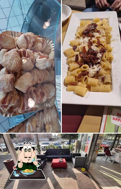 La cibo e esterno del ristorante