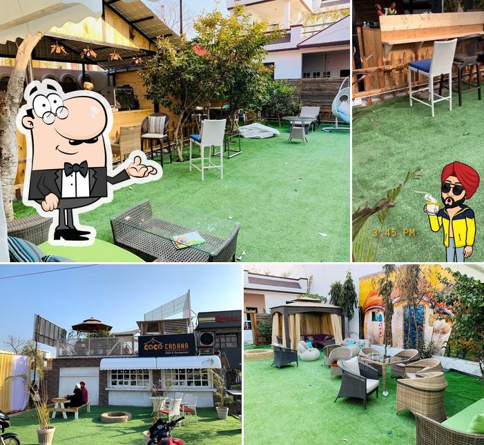 The interior of COCO CABANA cafe and restaurant