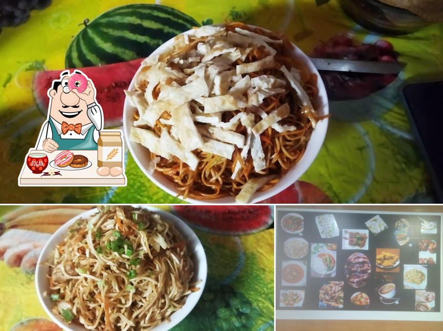 Noodle wok provides a number of sweet dishes