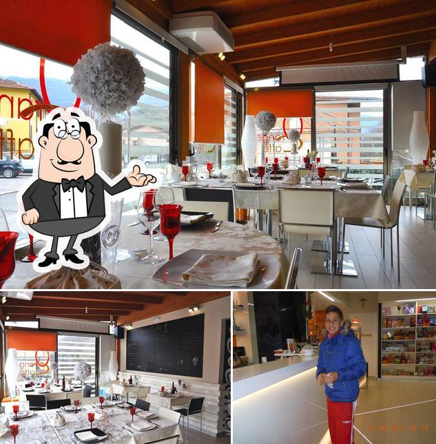 Gli interni di Orange Caffè