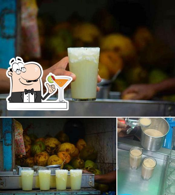 This is the image showing drink and food at Vilakkuthoon Hanifa Jigarthanda