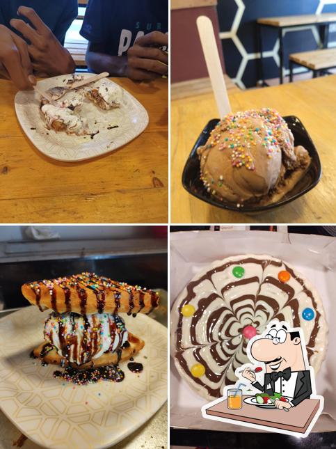 Food at Waffle kingdom
