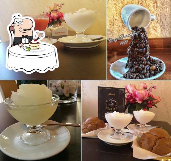 Carpe Diem Bar offre un'ampia varietà di dolci