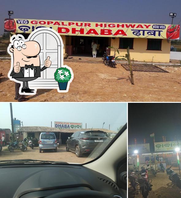 The exterior of Gopalpur Highway Dhaba