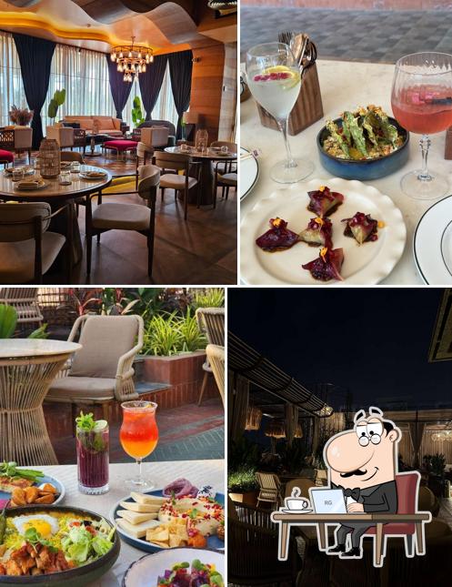 Take a seat at one of the tables at Klinq Pune