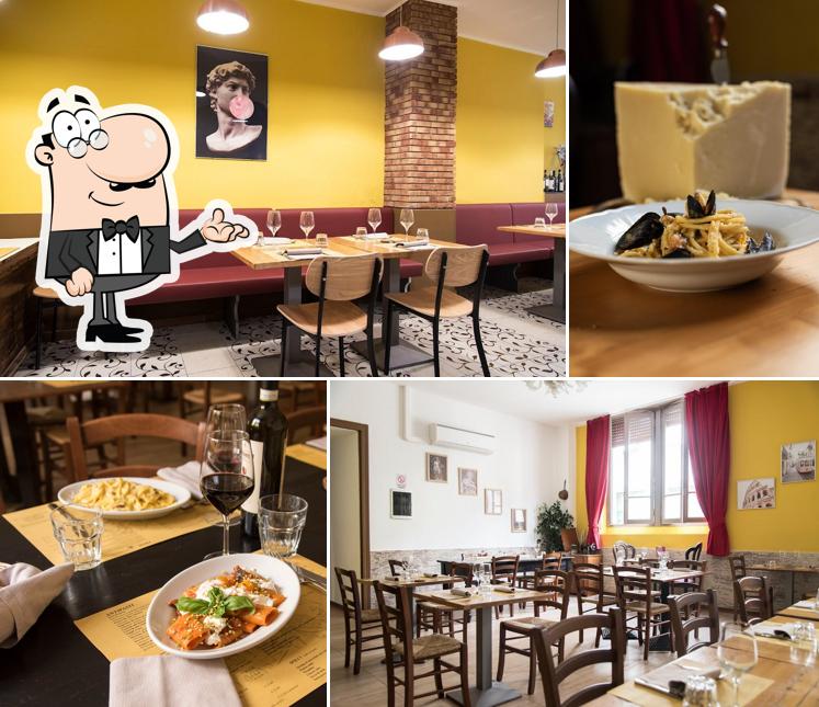 Gli interni di Osteria Romana Celsus