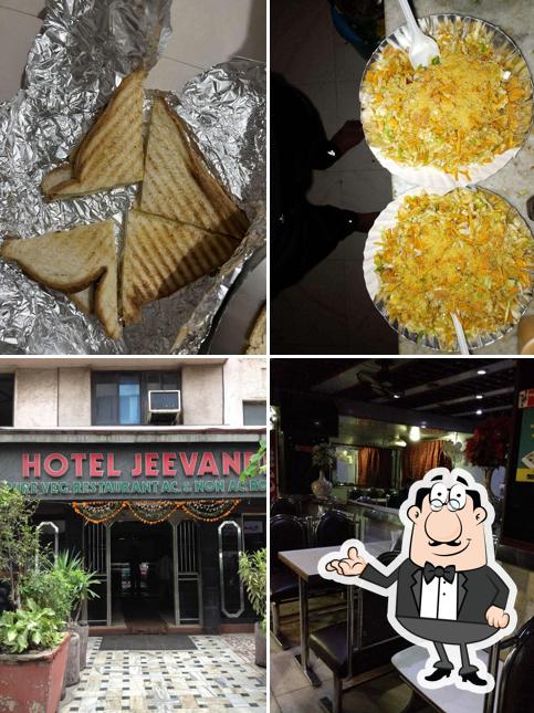 The image of Jeevandhara Hotel’s interior and food