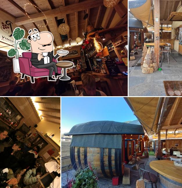 Dai un'occhiata agli interni di Vinosteria Antirouille